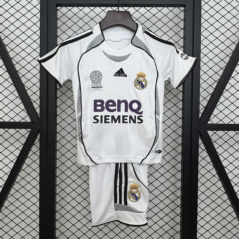 06-07 Real Madrid home retro kid kit