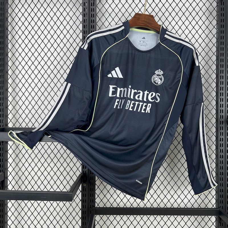 25-26 Real Madrid away long sleeve jersey