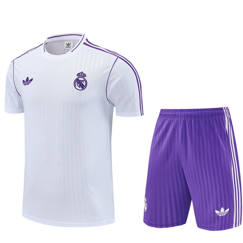 25-26 Real Madrid White and Purple training suit