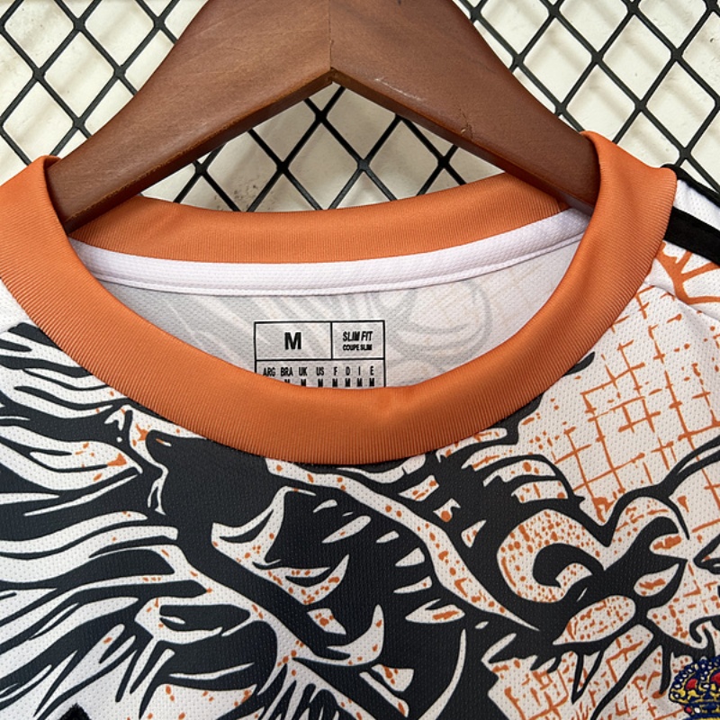 25-26 Real Madrid white ,orange and black special jersey