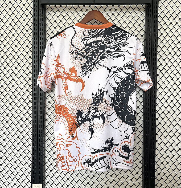 25-26 Real Madrid white ,orange and black special jersey