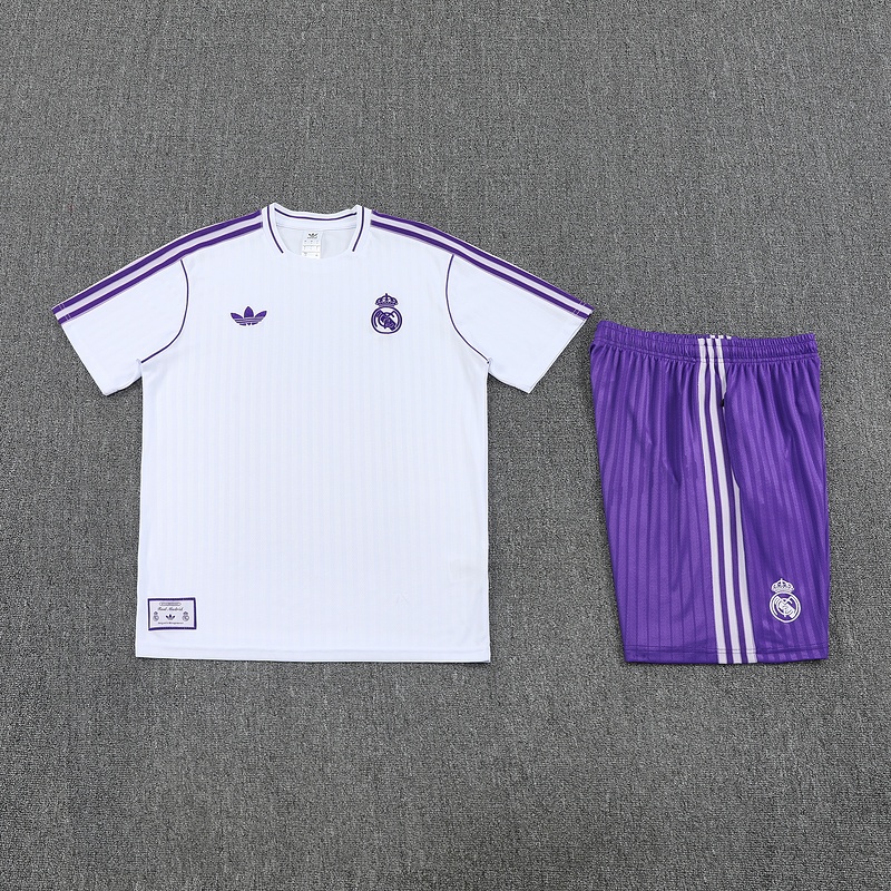 25-26 Real Madrid White and Purple training suit