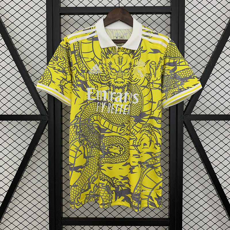 25-26 Real Madrid yellow dragon special jersey