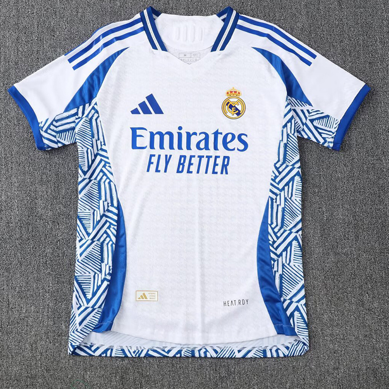 25-26 Real Madrid white and blue training jersey