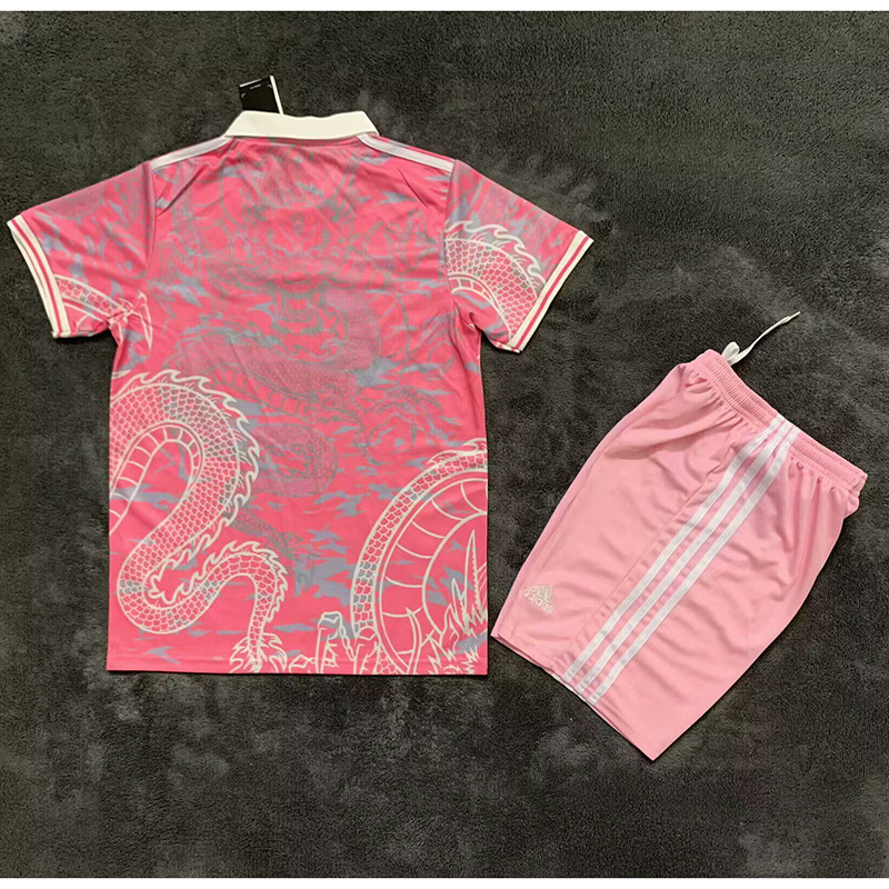 25-26 Real Madrid Pink Special Edition Dragon Pattern Kids Kit