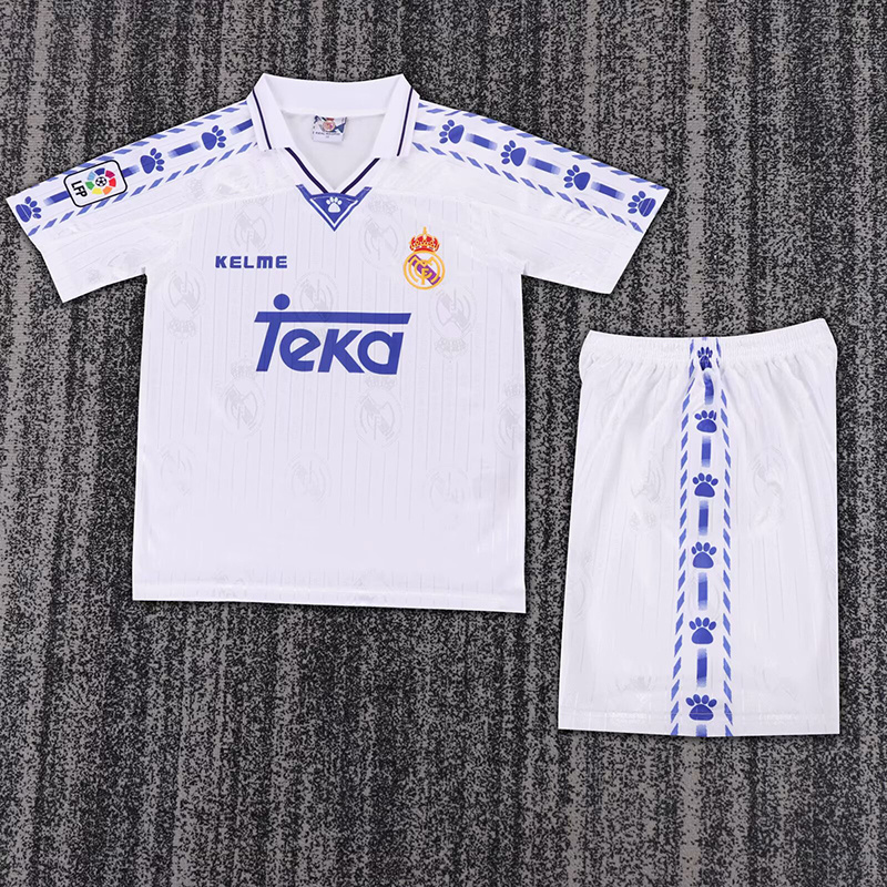 96-97 Real Madrid home retro kid kit