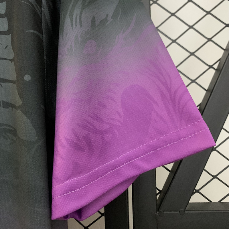 25-26 Real Madrid purple and black training jersey