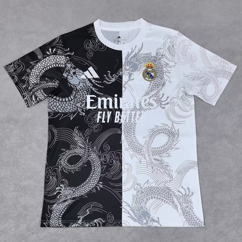 25-26 Real Madrid white and black special jersey