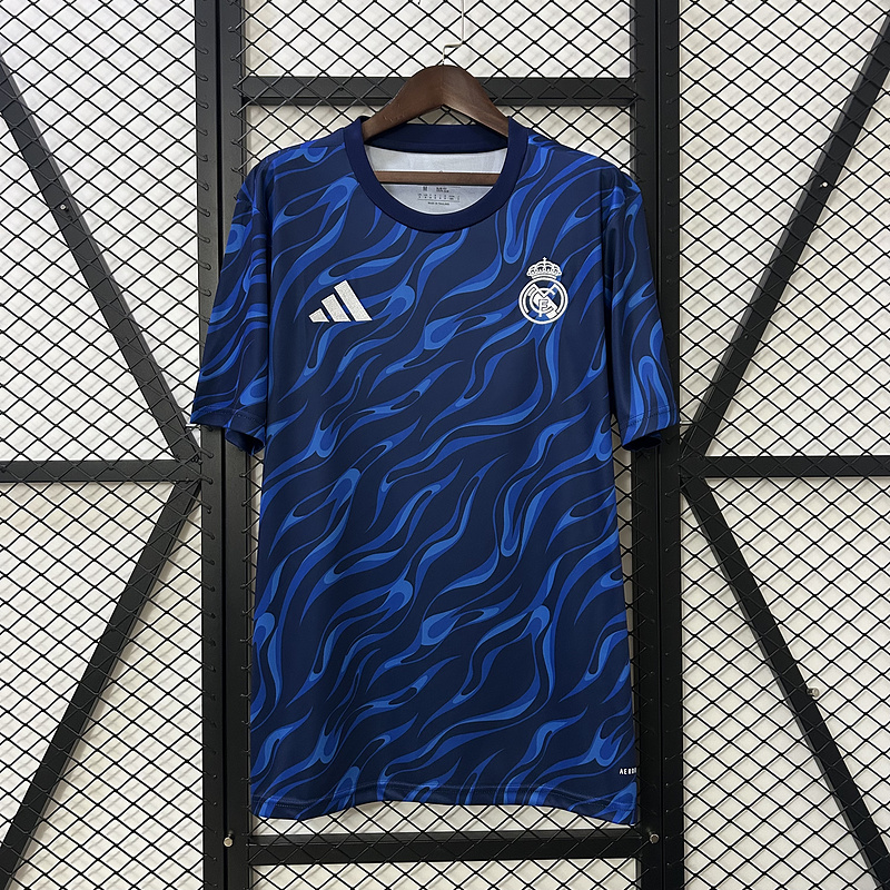25-26 Real Madrid blue training jersey