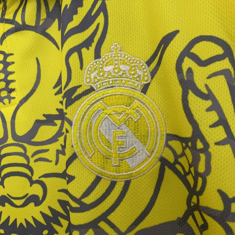 25-26 Real Madrid yellow dragon special jersey