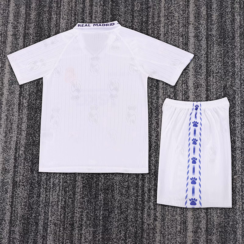 96-97 Real Madrid home retro kid kit