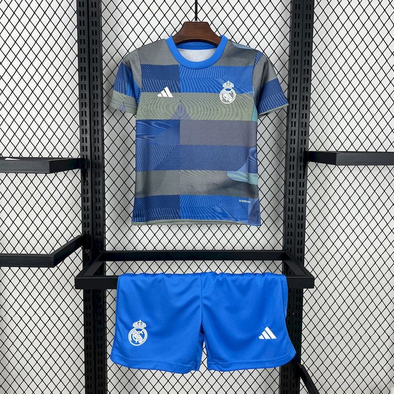 25-26 Real Madrid Pre-match training suit Kids Kit