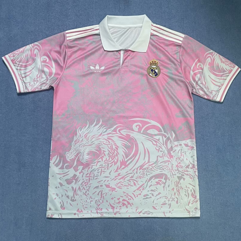 25-26 Real Madrid pink dragon special jersey