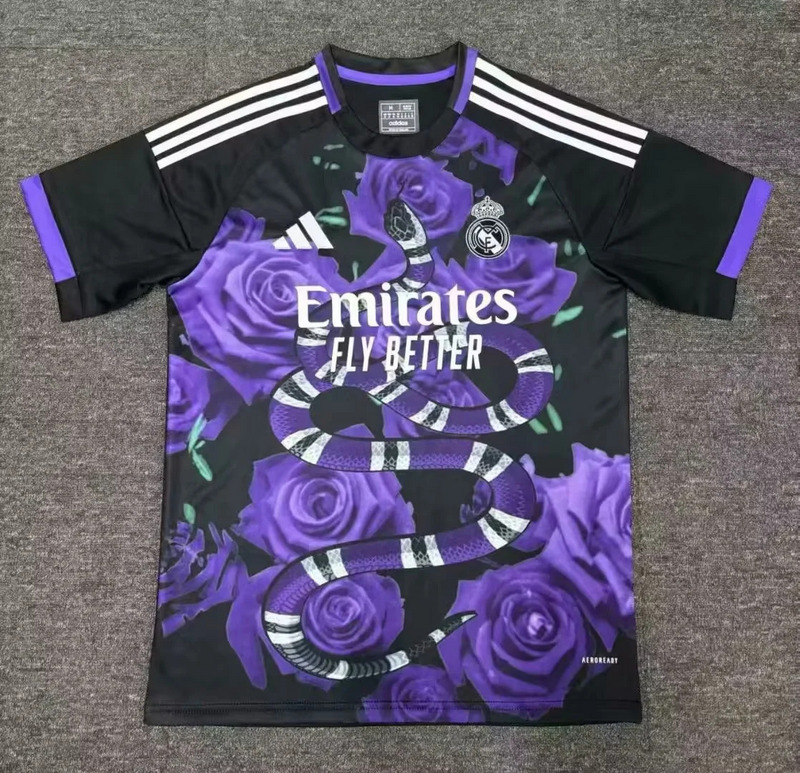 25-26 Real Madrid black purple special version jersey