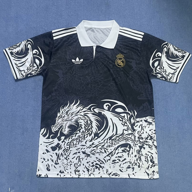 25-26 Real Madrid black dragon jersey