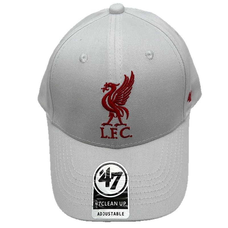 Trendy 47brand Football Team Liverpool Baseball Cap Unisex Versatile Curved Brim Duckbill Cap