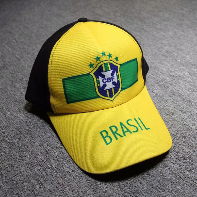 Football Team Logo Real Madrid Chelsea Arsenal Brazil Sun Hat Baseball Cap Cotton Hat Sun Protection Hat Fan Supplies