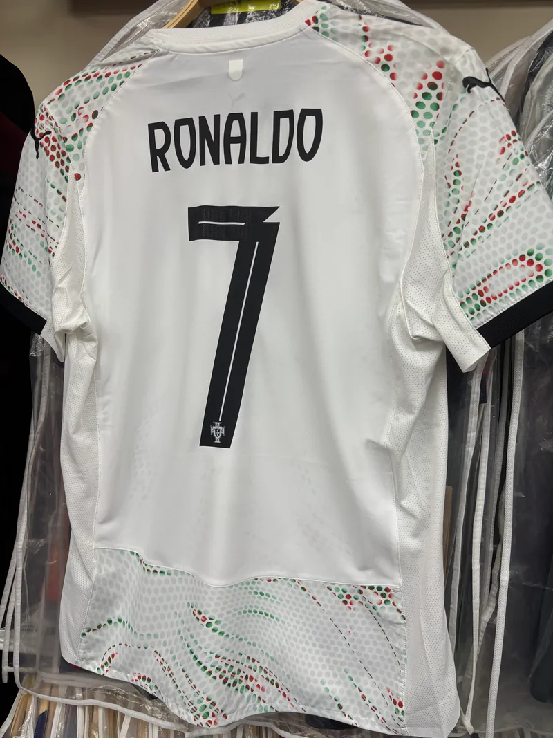The 2025 Portugal national team's visiting Cristiano Ronaldo player edition jersey