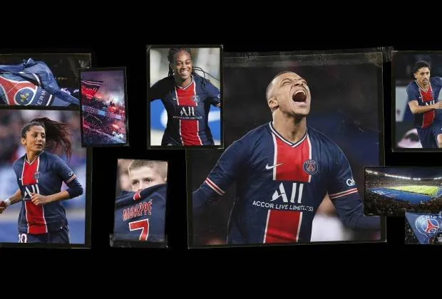 20-21 season Paris Saint-Germain home jersey Mbappe