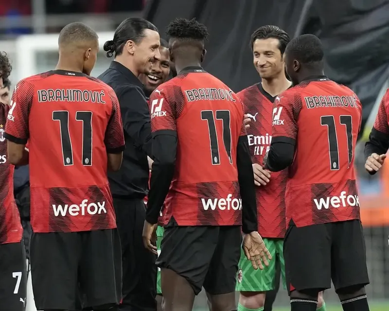 23-24 season AC Milan home Ibrahimovic jersey