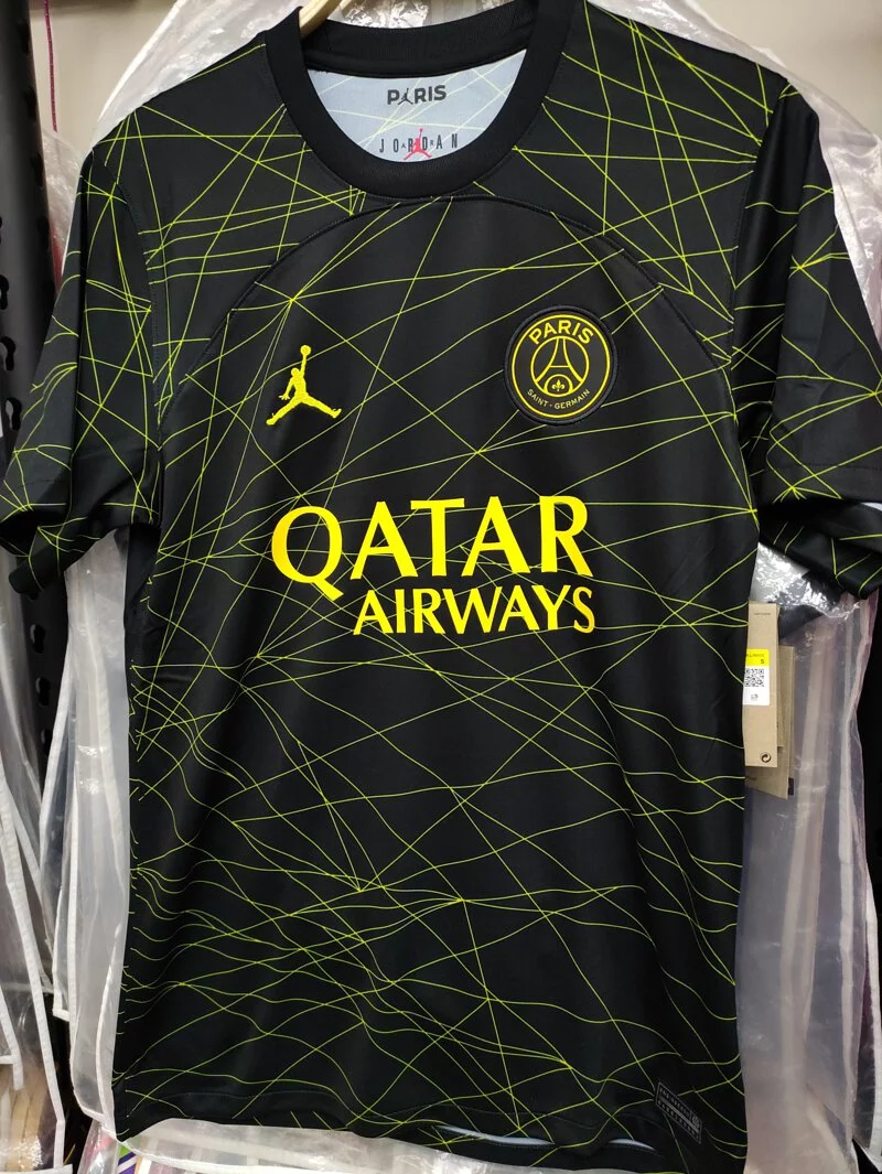 22-23 season Paris Saint-Germain third away game Messi Neymar Mbappe jersey