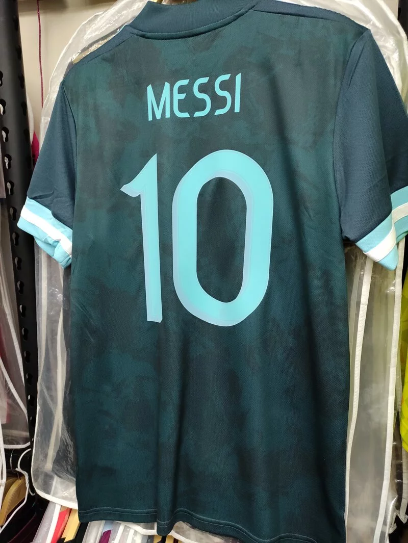 20-22 season Argentina national team away game Messi jersey