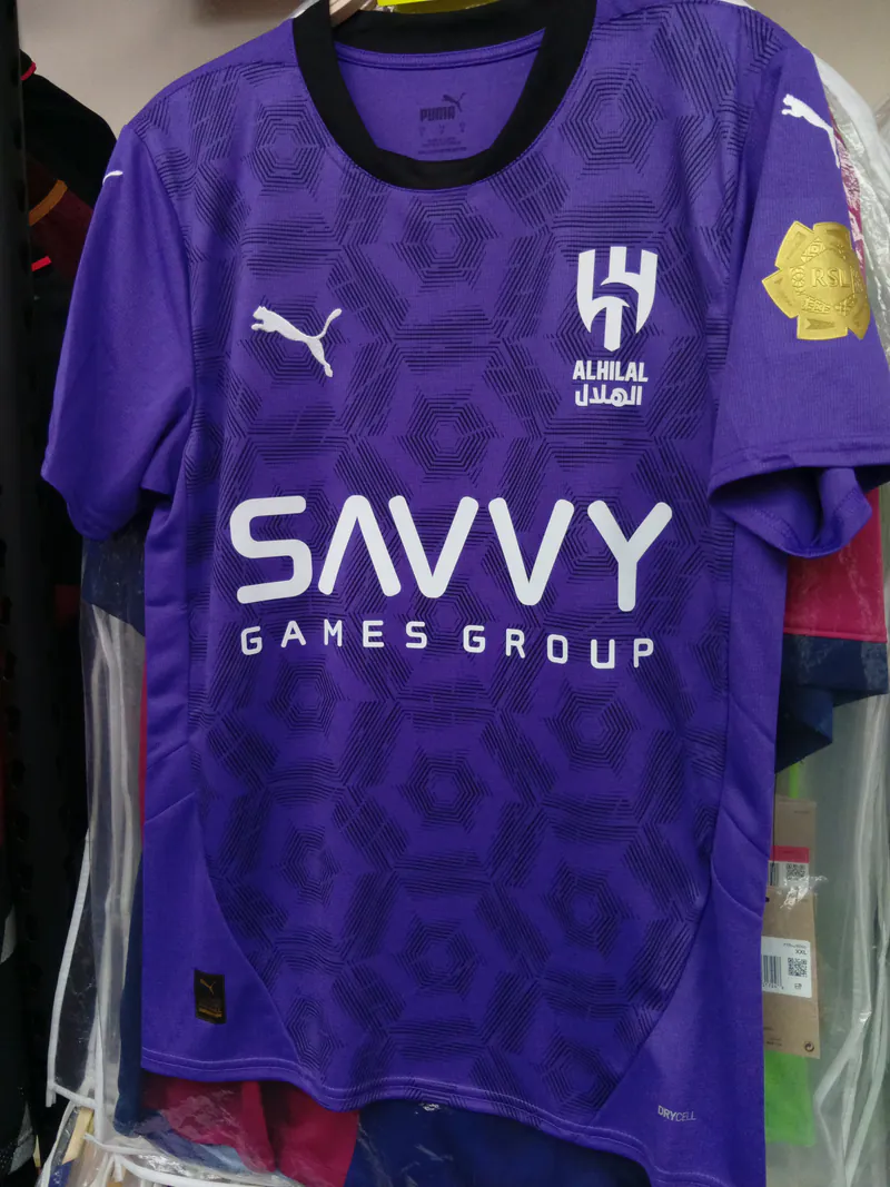 24-25 season Al-Hilal second away Neymar fan version jersey