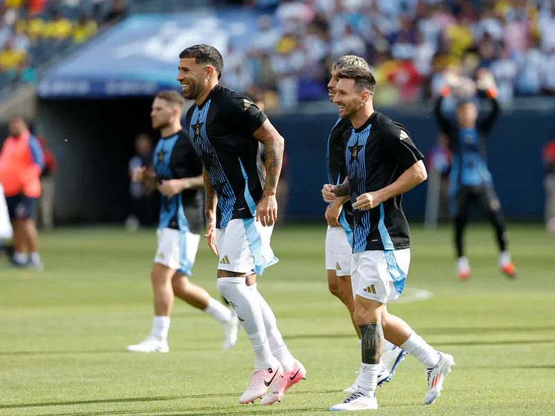 Argentina national team pre-match uniforms for 2024