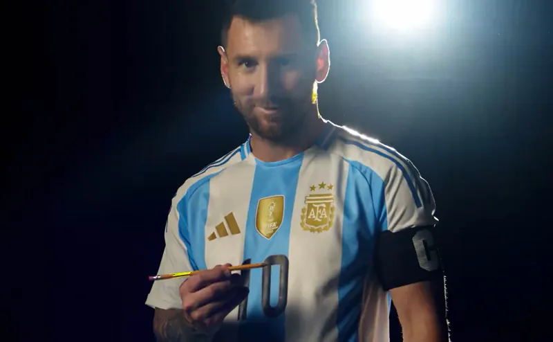 2024 Argentina National Team Home Messi Jersey 1