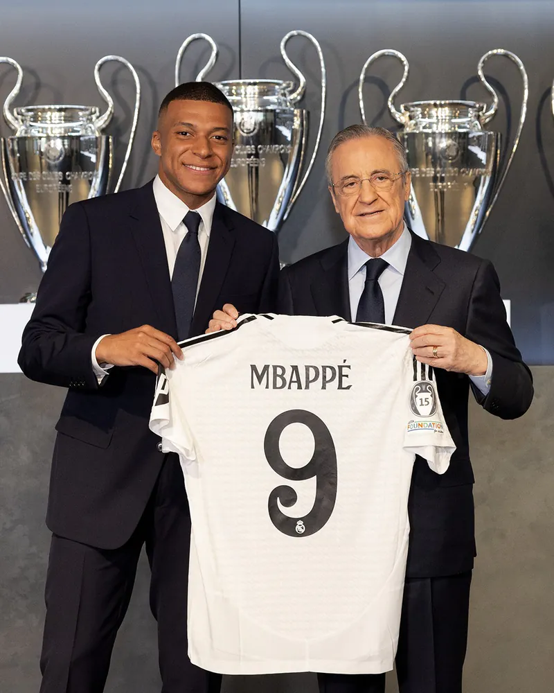 24-25 season Real Madrid home Mbappe jersey