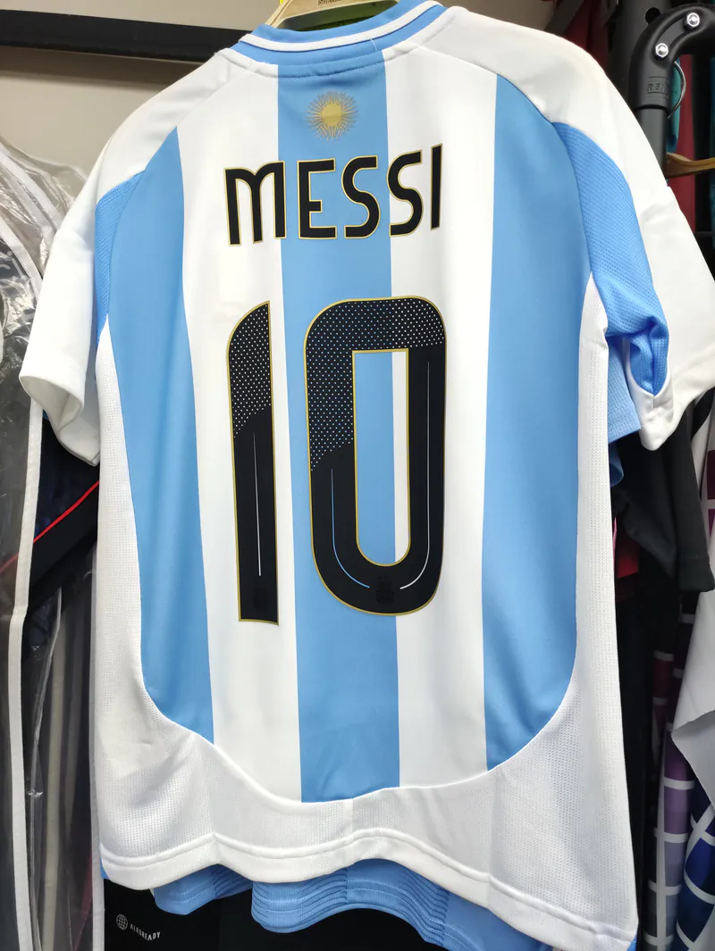 2024 Argentina National Team Home Messi Kids Jersey