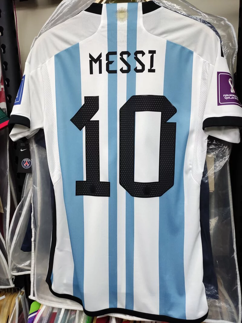2022 Argentina National Team Home Stadium Messi Jersey