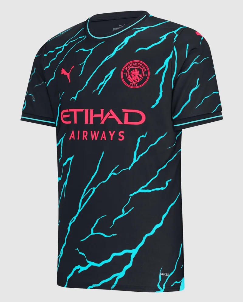 23-24 season Manchester City away Haaland jersey
