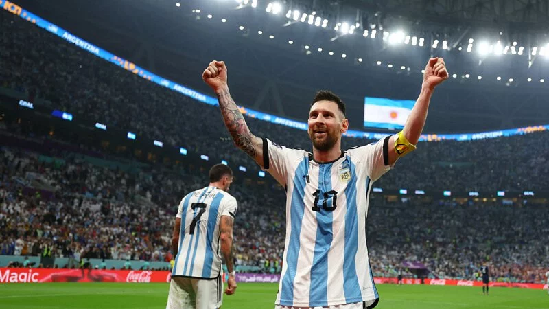 2022 Argentina National Team Home Messi Jerse