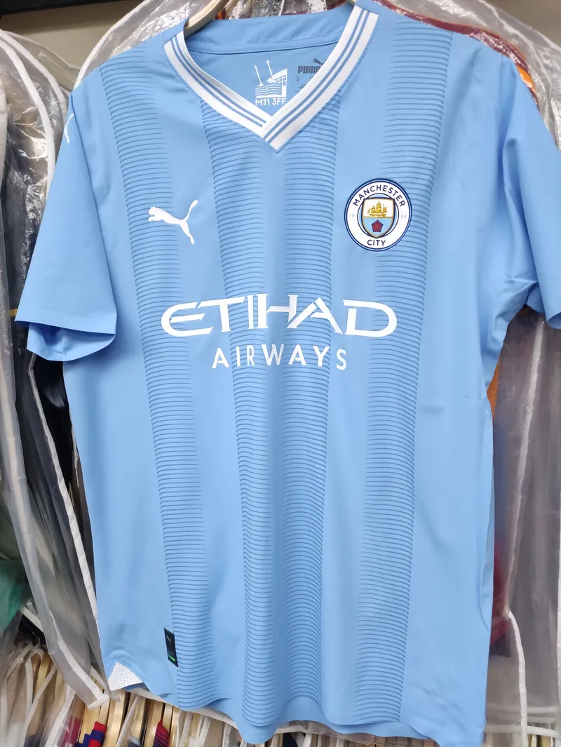 23-24 season Manchester City home Haaland jersey
