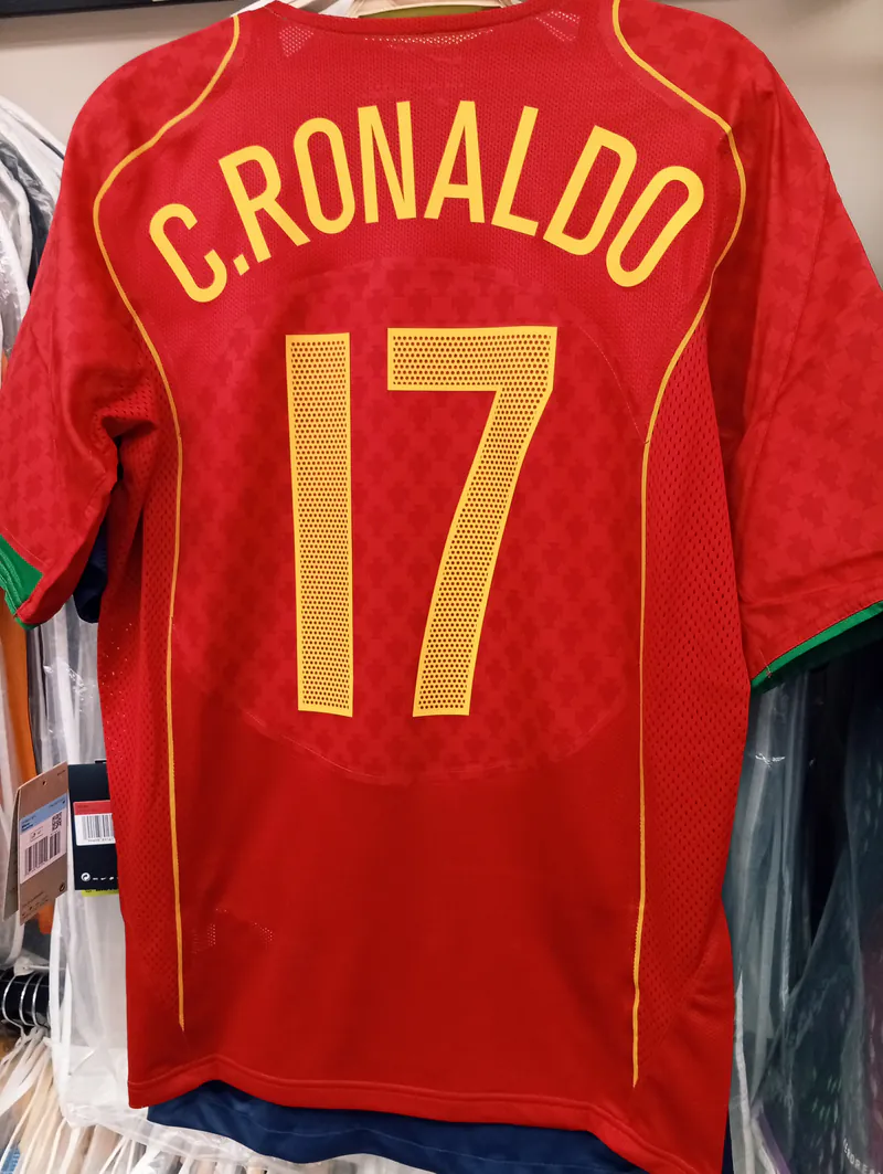 2004 Portugal national team home replica Cristiano Ronaldo jersey
