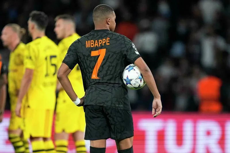 23-24 season Paris Saint-Germain second away Mbappe jersey