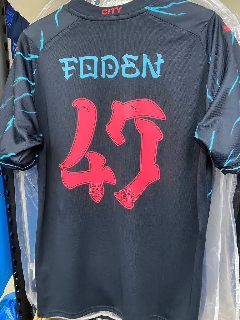 23-24 season Manchester City away Haaland jersey