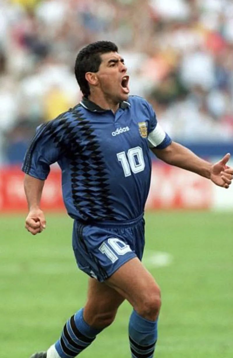 1994 Argentina national team away retro Messi jersey