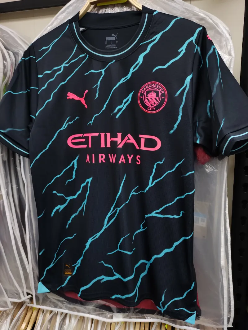 23-24 season Manchester City away Haaland jersey