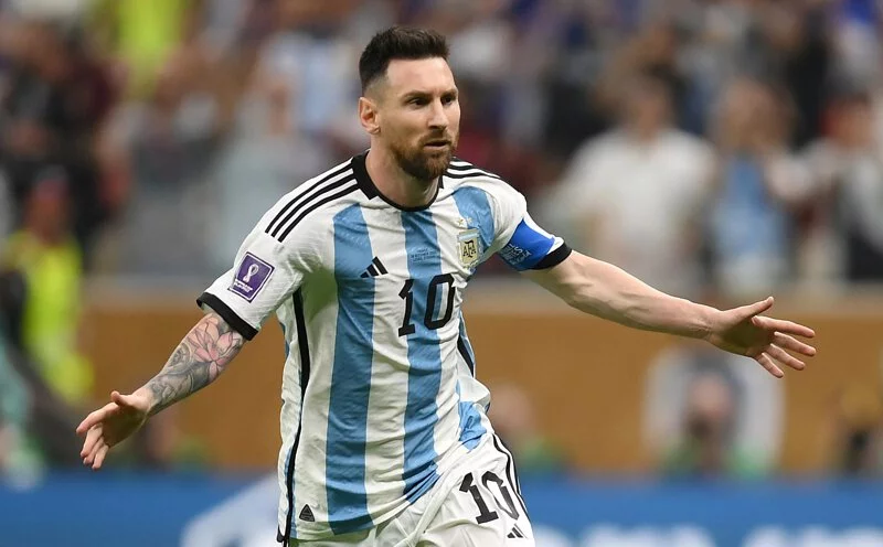 2022 Argentina National Team Home Stadium Messi Jersey