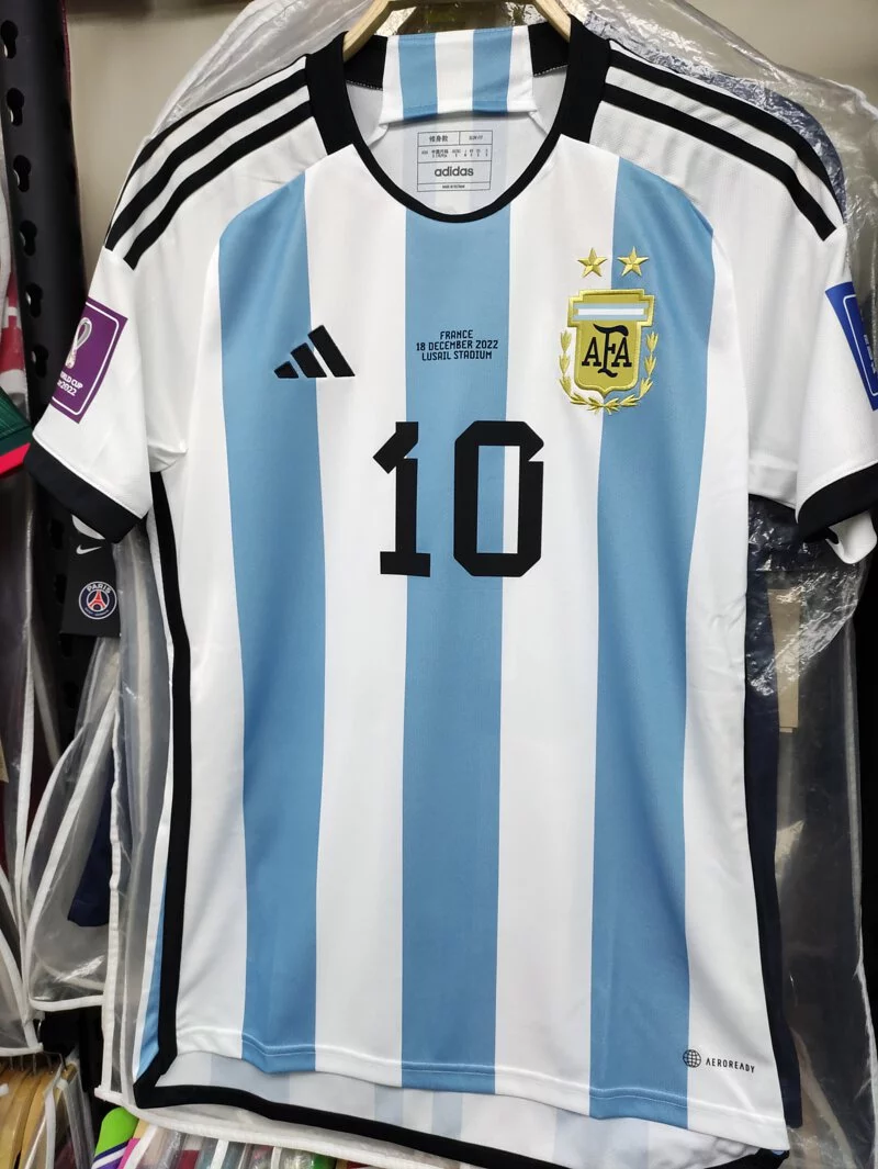 2022 Argentina National Team Home Stadium Messi Jersey