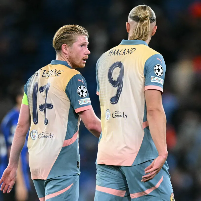 24-25 season Manchester City third away Haaland jersey