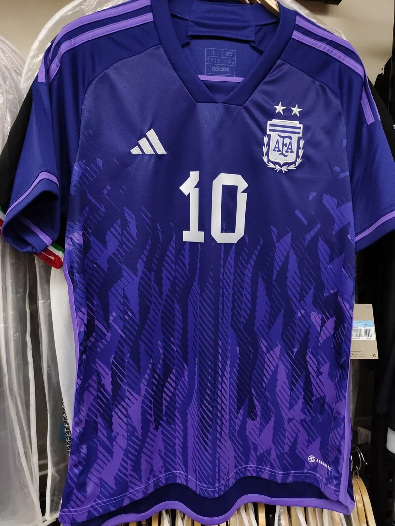 2022 Argentina National Team Away Stadium Messi Jersey