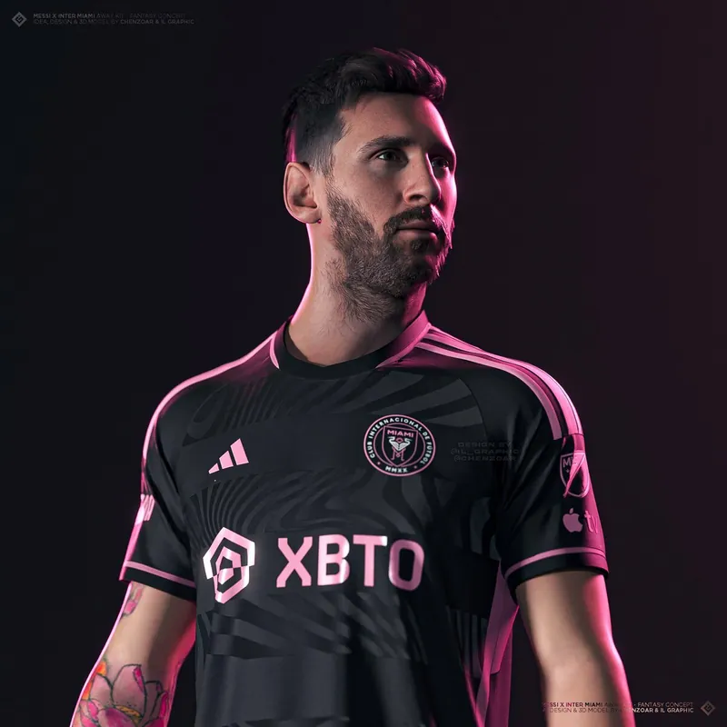 23-24 Inter Milan Miami Away Messi Jersey