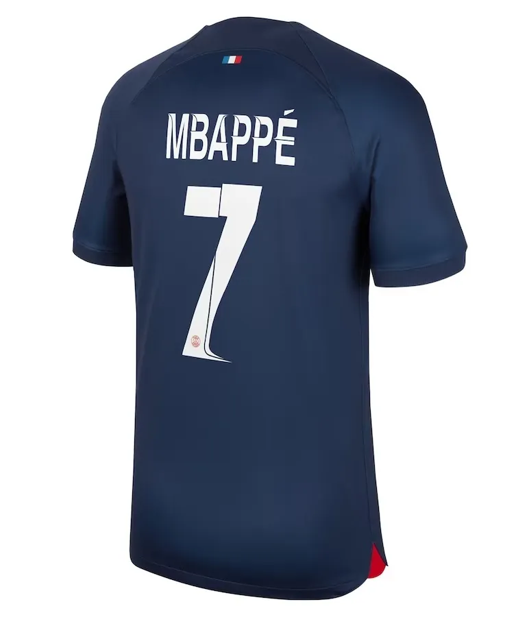 23-24 season Paris Saint-Germain home Mbappe jersey