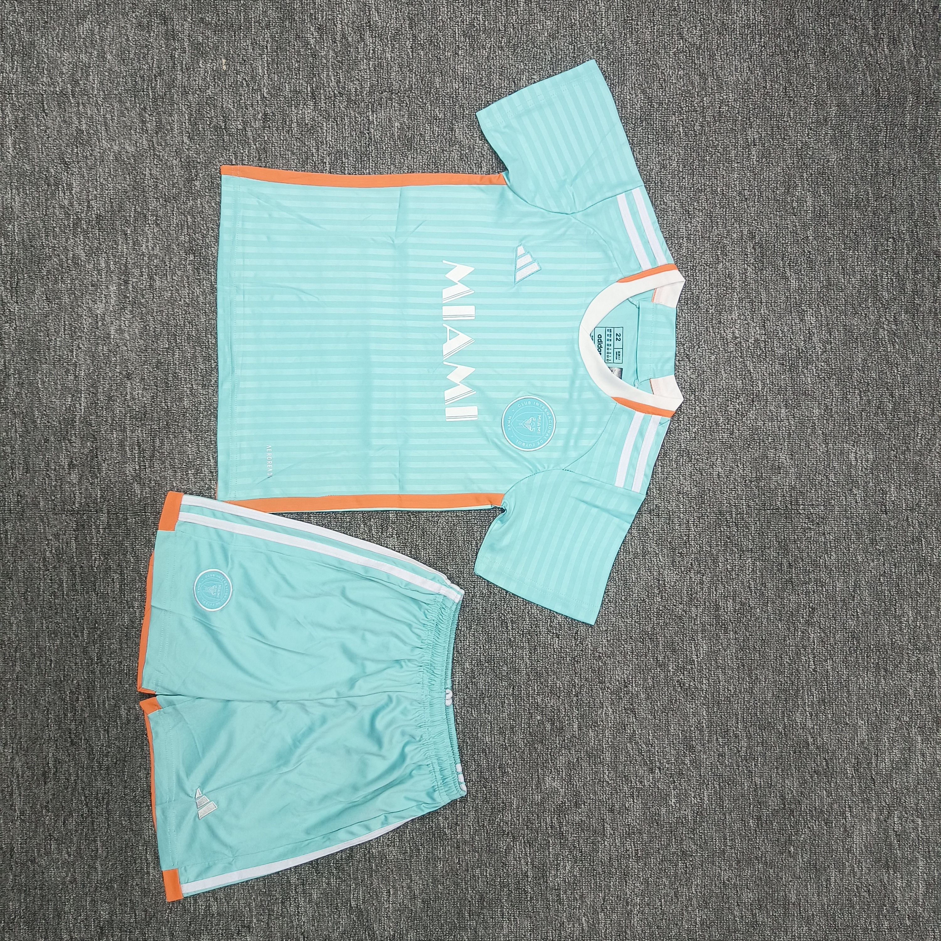 24-25 Miami Two away children's football uniform set