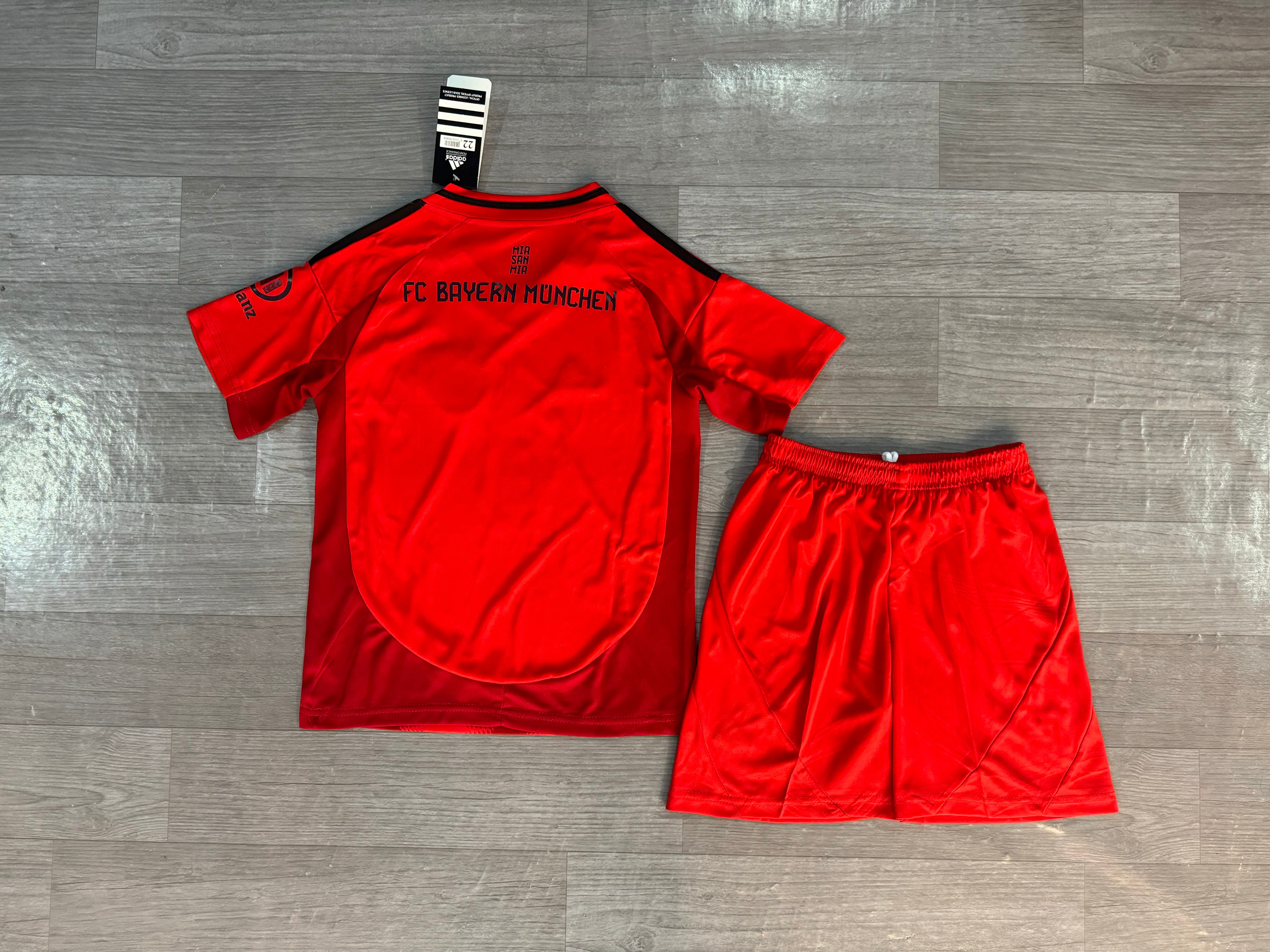 24-25 Bayern Munich home children's football uniform set