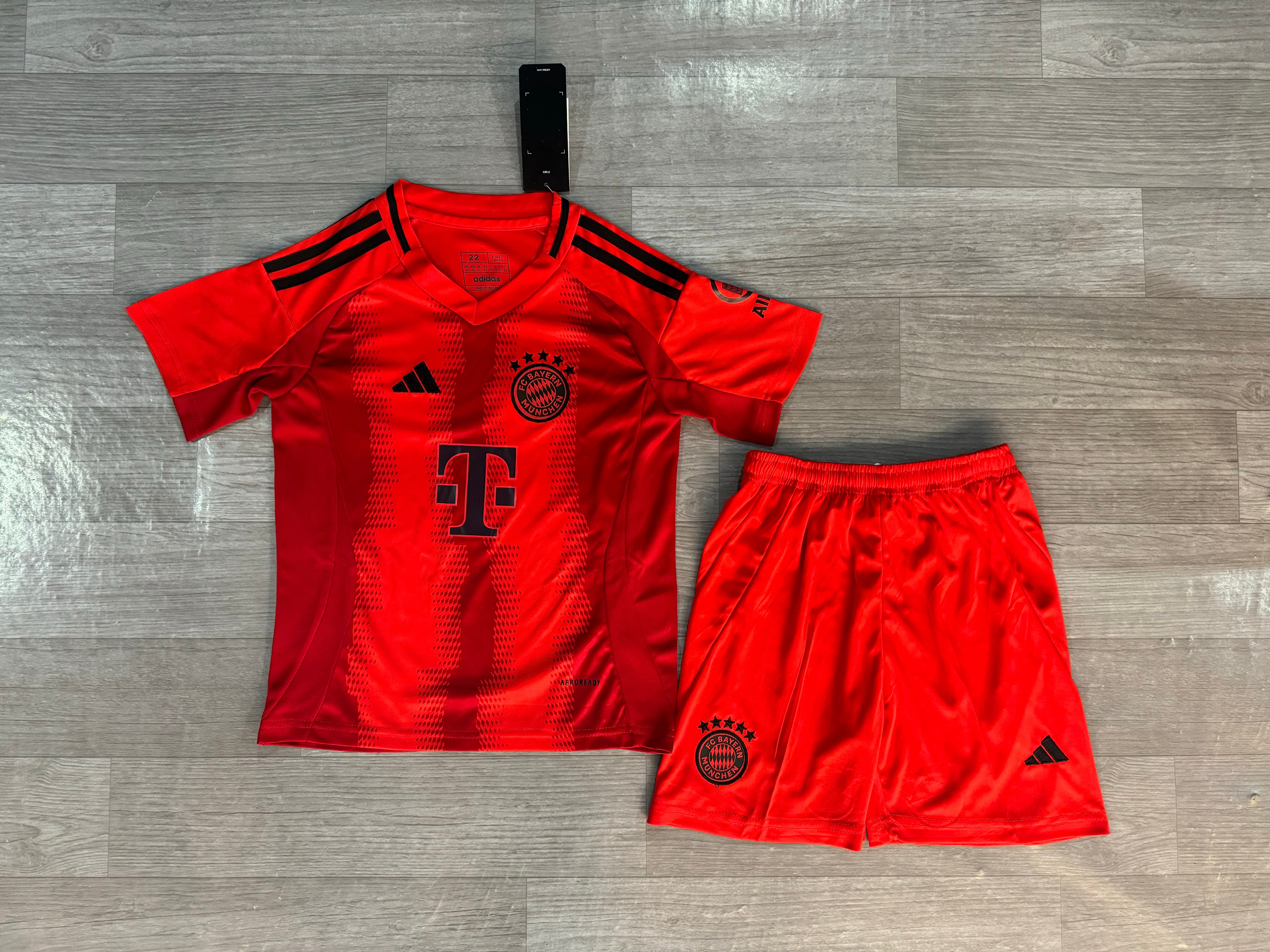 24-25 Bayern Munich home children's football uniform set