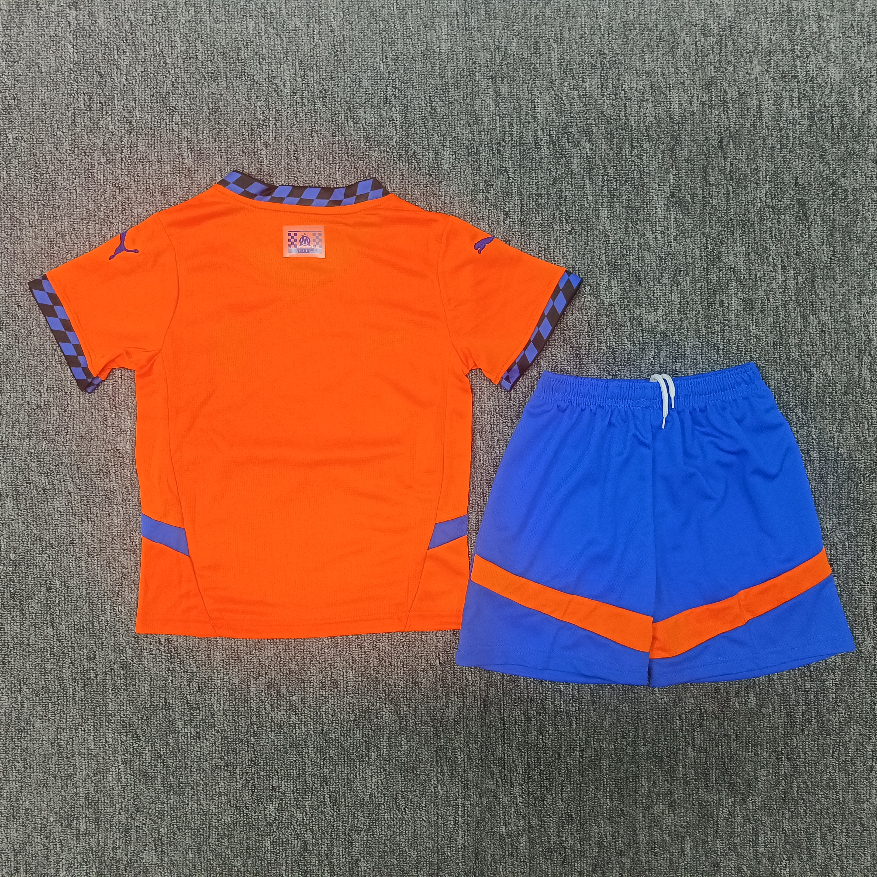 24-25 Marseille 2 away children's football uniform set